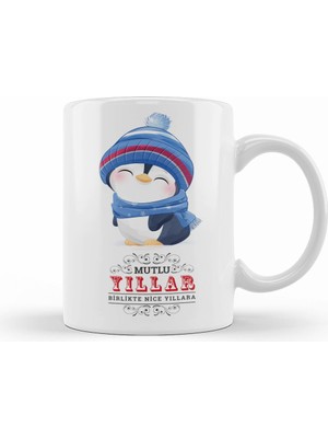 Humuts Yeni Yıl Hediyesi Mutlu Yıllar 01 Kupa Bardak Porselen