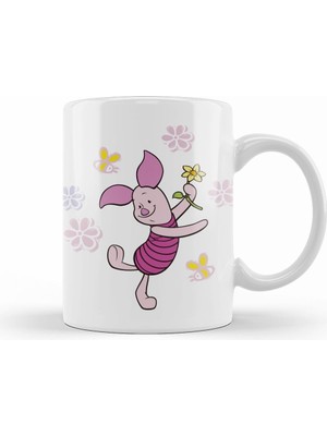 Humuts Winnie Pooh   Piglet 3 Kupa Bardak Porselen