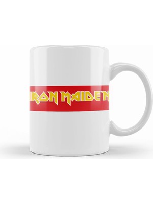 Humuts Iron Maiden Logo Kupa Bardak Porselen