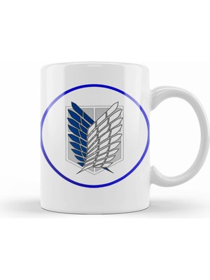 Humuts Attack On Titan Logo Kupa Bardak Porselen