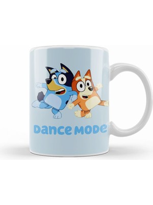 Humuts Dance Mode Bluey And Bingo Kupa Bardak Porselen