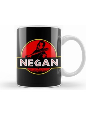 Humuts Jurassic Negan Walking Dead Park Kupa Bardak Porselen