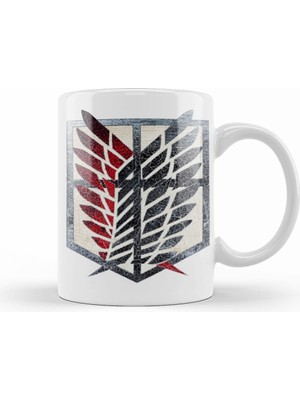Humuts Attack On Titan Scoutıng  Legıon Kupa Bardak Porselen