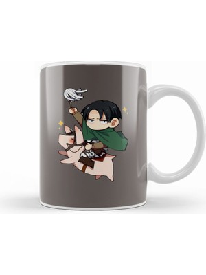 Humuts Attack On Titan Chibi Levi 1 Kupa Bardak Porselen