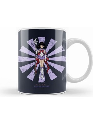 Humuts Sailor Moon Saturn Retro Japanese Kupa Bardak Porselen