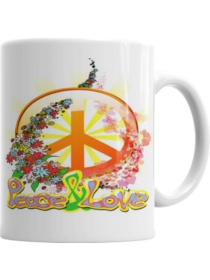 Humuts Peace Barış Simge Kupa Bardak Porselen