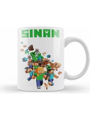 Humuts Kişiye Özel Minecraft  Kupa Bardak Porselen