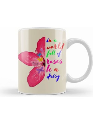 Humuts Summer Gift Cool    Summer Flowers Kupa Bardak Porselen