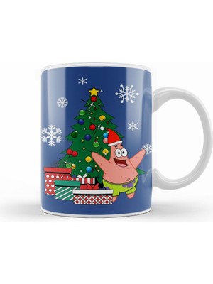Humuts Patrick Star Around The Christmas Tree Spongebob Kupa Bardak Porselen
