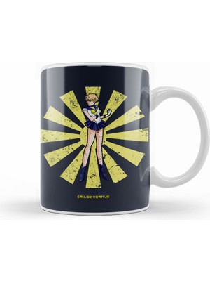 Humuts Sailor Moon Uranus Retro Japanese Kupa Bardak Porselen