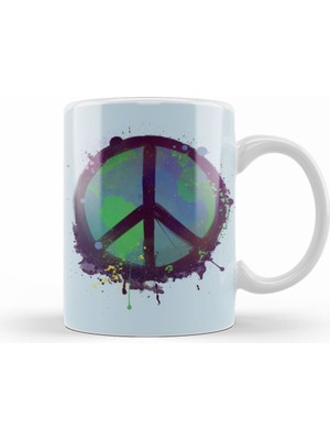 Humuts Peace Kupa Bardak Porselen