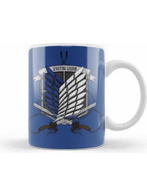 Humuts Attack On Titan Scoutıng Legıon Kupa Bardak Porselen