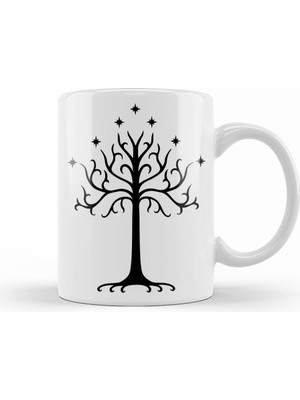 Humuts Gondor Ağacı Yüzüklerin Efendisi Kupa Bardak Porselen