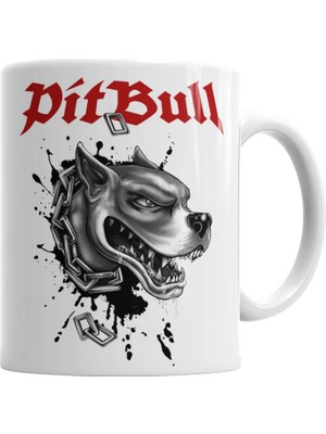 Humuts Pitbull Köpekleri Sevenlerin Pitbul Aşkı Tişort Kupa Bardak Porselen