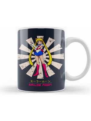 Humuts Sailor Moon Retro Japanese Kupa Bardak Porselen