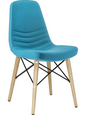 Bluetick Rose Ahşap Deri Rahat Sandalye BLU1736