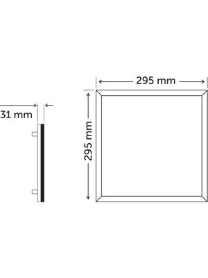 İnoled 30X30 Backlight LED Panel Armatür 4000K/GÜN Işığı