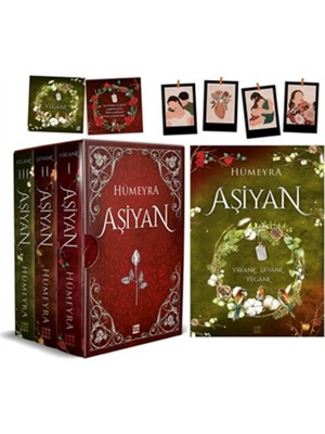 Dokuz Yayınları Aşiyan Serisi Ciltli 3 Kitap Takımı Hümeyra Kolektif Eserler 1584 Sayfa