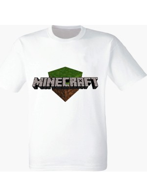 Minecraft  Beyaz Tişört