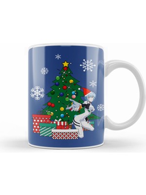 Humuts Rei Evangelion Around The Christmas Tree Kupa Bardak Porselen