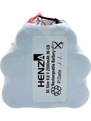 Henza Arzum Eterno Serisi Uyumlu Henza 9.6V 2500MAH Şarjlı Süpürge Pili