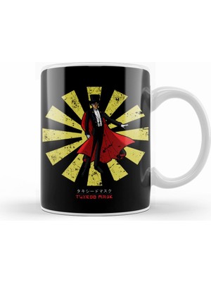 Humuts Tuxedo Mask Retro Japanese Sailor Moon Kupa Bardak Porselen