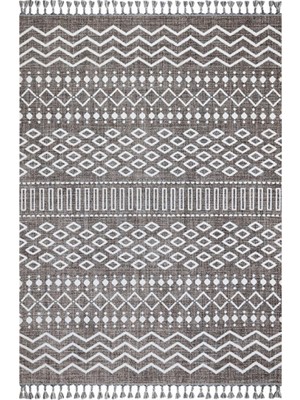 Türkmen Halı Rio 19495 Antrasit Beyaz Iskandinav Desen Halı