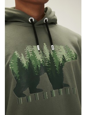 Bad Bear Integrıty Hoodıe Yeşil Erkek Sweatshirt 22.02.12.021-C123