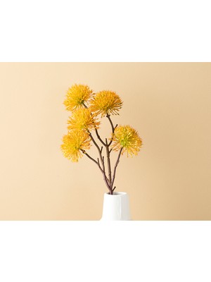 English Home Thorn Onion Tek Dal Yapay Çiçek Sarı