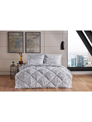 Doqu Home Poly Cotton Çift Kişilik Comforter Uyku Seti Nova