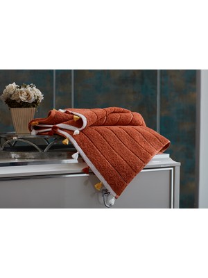 Doqu Home Pietro Banyo Havlusu 90X150CM - Kiremit