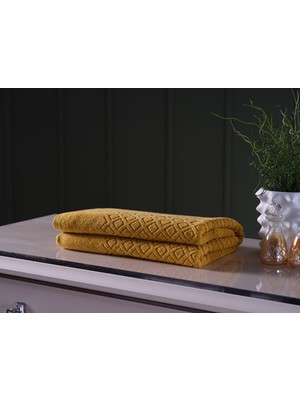 Doqu Home Luxury Banyo Havlusu 90X150CM - Hardal