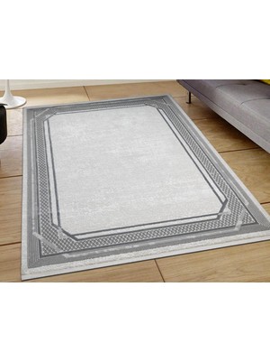 Çeyiz Diyarı Asel Clasic Gri Bej Dikdörtgen Halı 160X230CM