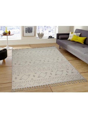 Çeyiz Diyarı Life Krem Bej Dikdörtgen Halı 160X230CM