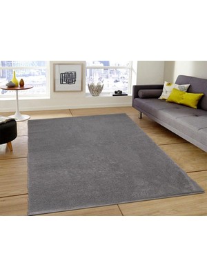 Çeyiz Diyarı Soft Plain Gri Dikdörtgen Halı 150X230CM