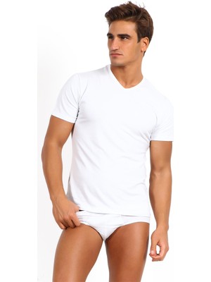 Miorre Modal Strech V Yaka Kısa Kol Fanila