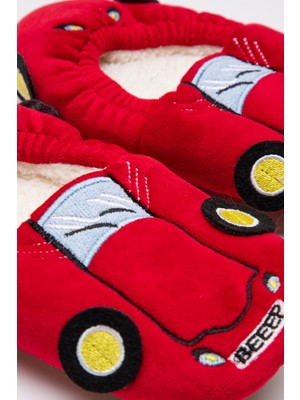 Penti Kırmızı Erkek Çocuk Beep Patik Çorap