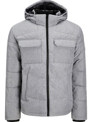 Jack & Jones Jjbrady Puffer Sn Gri Erkek Mont 12212233-Light