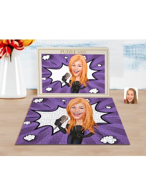 BK Kişiye Özel Assolist Karikatürlü 1000 Parça Profesyonel Puzzle-1