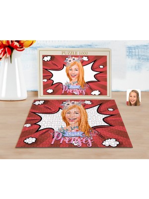 BK Kişiye Özel Pamuk Prenses Karikatürlü 1000 Parça Profesyonel Puzzle-2
