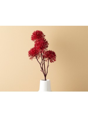 English Home Thorn Onion Tek Dal Yapay Çiçek Kırmızı