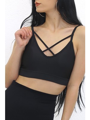 Ucuzakapinda Askılı Spor Bustiyer Siyah - 9022.125.