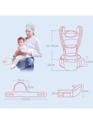 Xinhang Ergonomik Ön Kaplama Bebek Taşıyıcı Bebek Bebek Hipseat Taşıyıcı Ön Yüzleşen Ergonomik Kanguru Bebek Wrap Sling Seyahat Sırt Çantaları ve taşıyıcı (Yurt Dışından)