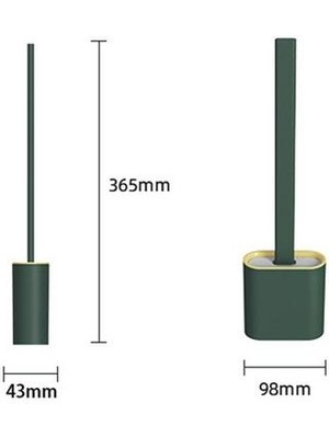 Xinhang Silikon Tuvalet Fırçası Devrimci Silikon Ölçeklenebilir Deformasyon Tutucu ile Tuvalet Fırçası Yıkama Fırçası Mutfak Eşyaları Tuvalet Fırçası Tutucular (Yurt Dışından)