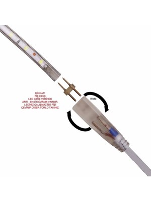 Tawitec 220V Hortum LED Fişi - Iğne Dahil - 9mm – 44 cm