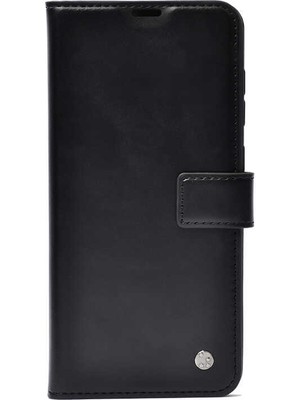  Infinix Smart 5 Kılıf Kar Delüx Cüzdan Kartvizitli Standlı Kopçalı Siyah