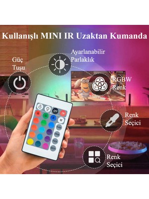 Dailytech 5m LED Şerit Bluetooth Rgb Uzaktan Kumandalı