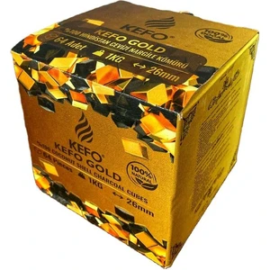 Gold 26 mm Hindistan Cevizi Nargile Kömürü 1 kg Kokusuz ve Kolay Tutuşma Özelliği