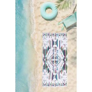 Cotton Therapy Aztek 72X150 cm Plaj Deniz Havuz Havlusu %100 Pamuklu Jakarlı Iplik Boyalı