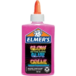 Elmer's Karanlıkta Parlayan Yapıştırıcı 147 ml Pembe Renkli Çocuklar İçin Eğlenceli Sanat Malzemesi